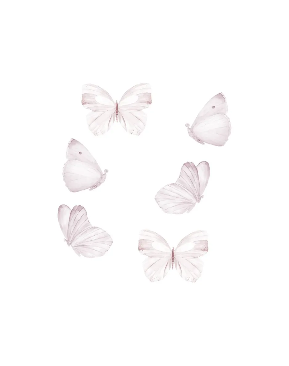 Wallsticker Sommerfugle 6 stk.-That´s Mine Outlet