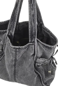 Washed Denima Laurel Bag Dame Shoppere