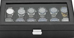 Ditur Ure>Watch Box 12 Watches Black Imitated