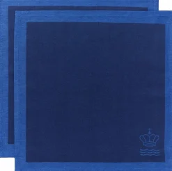 New Waves serviet, blå 44X44, 2stk Tekstiler Til Borddækning