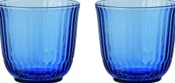 New Waves vandglas blå 22 cl 2 stk Glas
