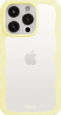 Online Wavy Case iPhone 15 Pro Max Lemonade/Transparent Dame Tech Covers