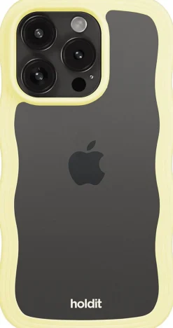 Online Wavy Case iPhone 15 Pro Max Lemonade/Transparent Dame Tech Covers