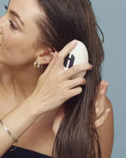 Wet Hair Detangler Brush, White-Hairlust Discount