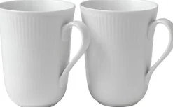 White Fluted Cup 36cl 2PK-Royal Copenhagen Outlet