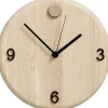 Andersen - Furniture Ure & Vejrstationer>Wood time - Ø 22 cm, Oak