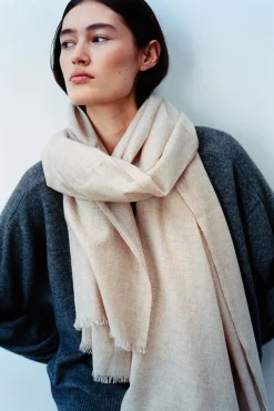 Dame Rabens Saloner Andet>Wool cash scarf - Caroliva