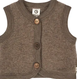 Børn Müsli by Green Cotton Uld>Woolly fleece vest