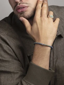 Clearance Wristband with Lapis Japanese Miyuki Beads Smykker