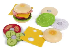 Discount 2xTRÆ BURGER SÆTmVELCRO Børn Legemad & Køkkener