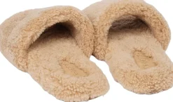 Dame Lovelies Hjemmesko>Y SHAN - SHEARLING OPEN SLIPPERS