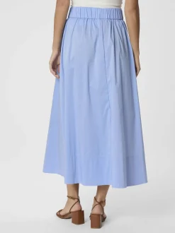 New Yara Long Poplin Skirt Dame Nederdele