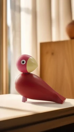 Hot Year Bird Flora 2024 H12. 5 cm pink Figurer & Skulpturer