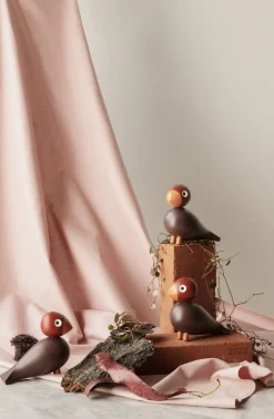 Hot Year Bird Flora 2024 H12. 5 cm pink Figurer & Skulpturer