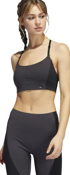 Dame adidas Sports Bh'Er>Yoga Studio Light-Support 3-Stripes sports bh