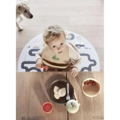 Online Yummy Silikone Hagesmæk - Pakke med 2 Børn Hagesmække