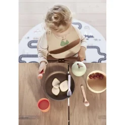 Online Yummy Silikone Hagesmæk - Pakke med 2 Børn Hagesmække