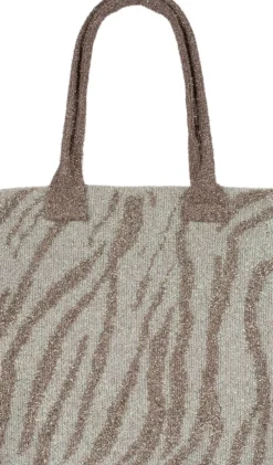 Hot Zebra Glitter Bag Dame Shoppere